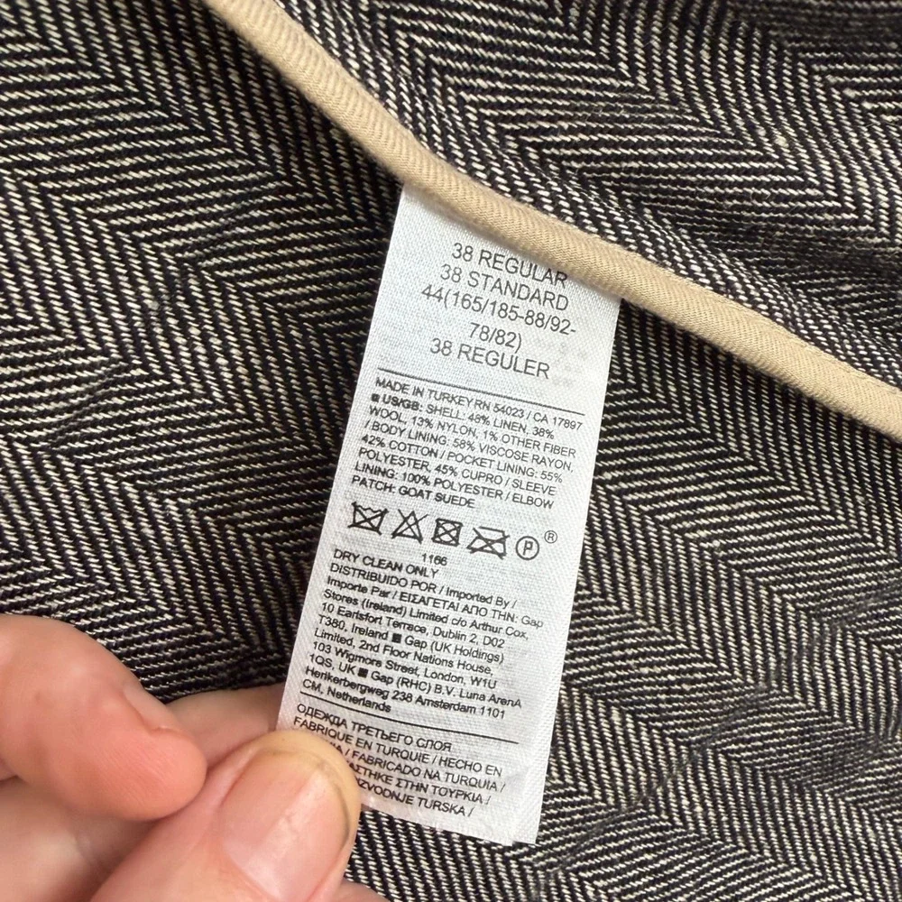 Banana Republic Blazer 38R Slim Lanificio F.Lli Balli‎ Linen Wool Unstructured